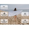 InfuseZen Stonewashed Turkish Towel, Thin Absorbent Bath Towel, Beach Towel