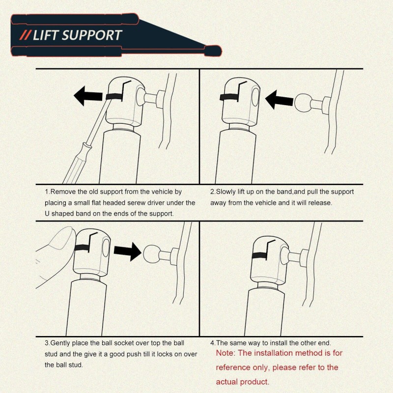 Unbranded 2X 4673 ToolBox Strut Gas Spring Shock Trunk Hatch