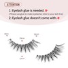 Wispy Natural False Eyelashes Flared Fluffy Fake Lashes M-9