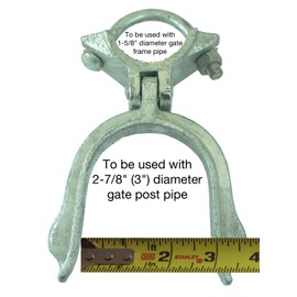 Heavy Duty Fork Latch - Malleable -1-5/8" x 3" Chain Link Gate