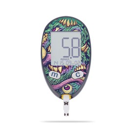 MightySkins Skin Compatible with Abbott Freestyle Freedom Lite - Eyes and Teeth | Protective, Durable, and Unique Vinyl Decal wrap Cover | Easy to Apply, Remove, and Change Styles | Made in The USA