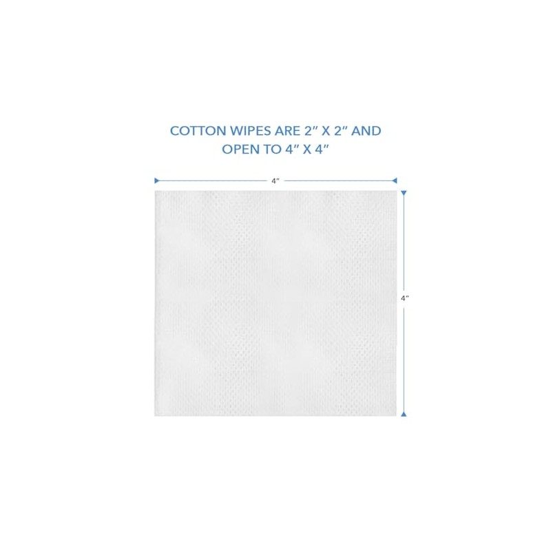 ForPro Professional Collection Premium Cotton Wipes, 100% Cotton, Extra-Soft, for