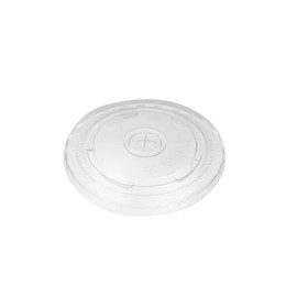 Karat C3000 95mm Diameter PET Plastic Flat Lids - 2,000 ct