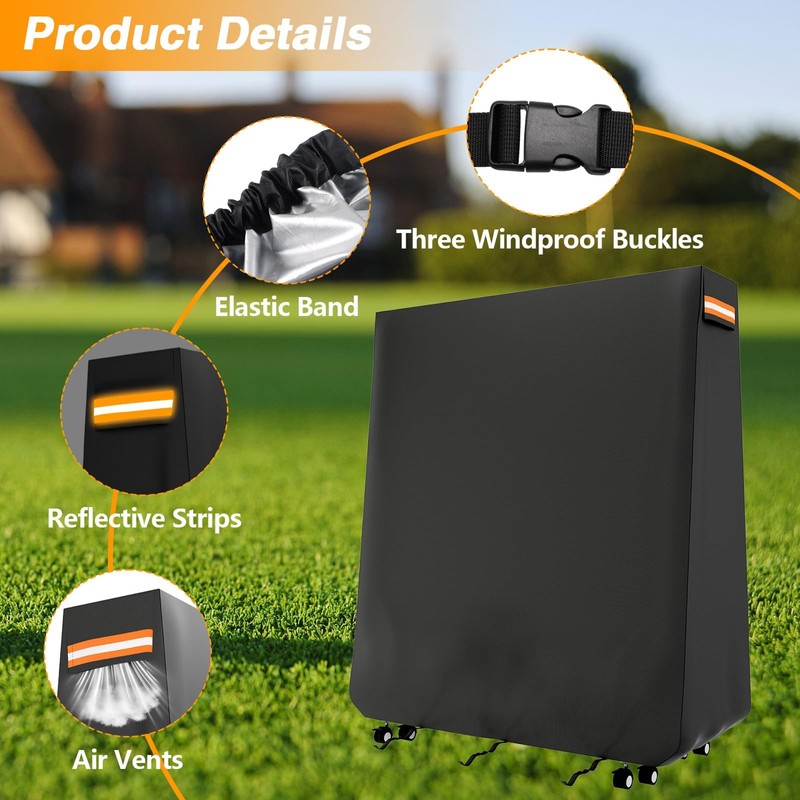 EVRBUL Ping Pong Table Cover Outdoor Waterproof Folding Table Tennis