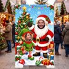 5.4 ft Christmas Cardboard Cutout Stand Up Santa Claus Elves