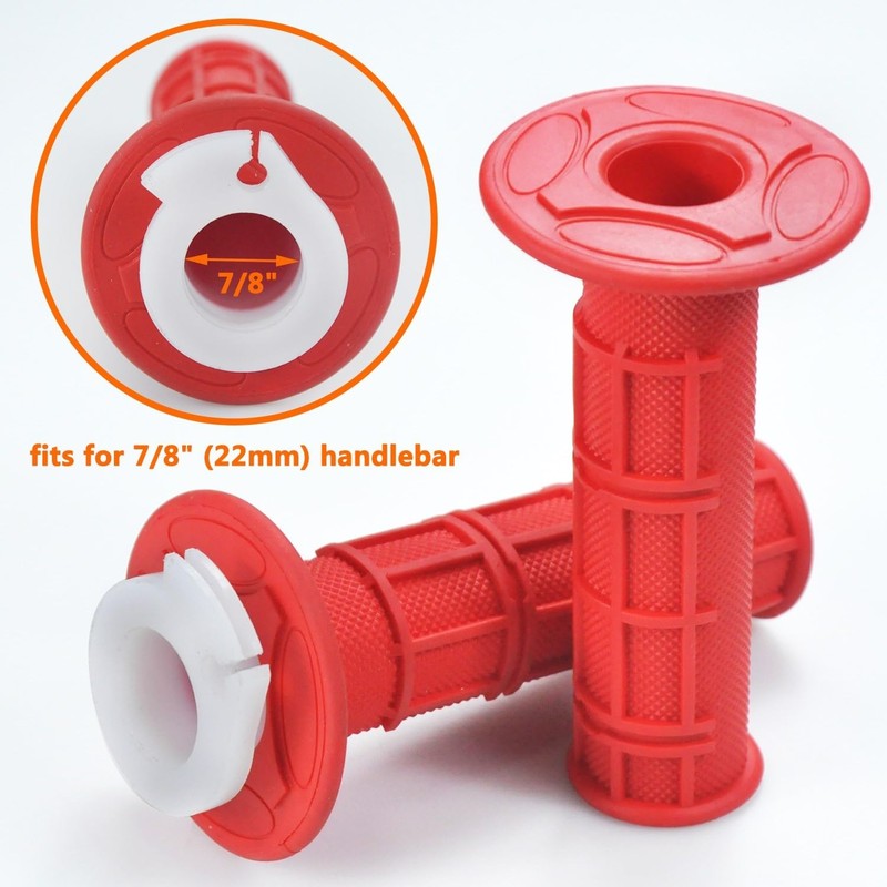 HOLATO 22mm 7/8 Throttle Handle Grips Cable Clamp On Off