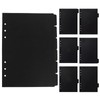 CHANJIF 6 Pcs A5 Loose Leaf Notebook, Divider Card, 6
