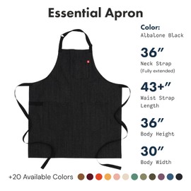 hedley & bennett Essential Apron - Professional Chef Apron with Pockets - Kitchen Apron for Men - Grilling Apron - Chef Aprons for Men - Apron for Women - 8oz 100% Cotton Twill Fabric - Donald Duck