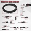 6AN 3/8” PTFE Fuel Line Kit w/Nylon Stainless Braided Fuel