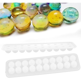 Kit para Hacer Rosarios para Fundición Detallada Resina Molde de Silicona Redondo Herramienta Transparente para Joyería DIY de Cuentas y Bisutería