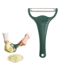 CathyKezian Cabbage Peeler Green Stainless Steel Blade Easy Grip Vegetable Julienne 1 Blade