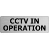 CCTV In Operation Camera Recording Brushed Silver Metal Wall Door