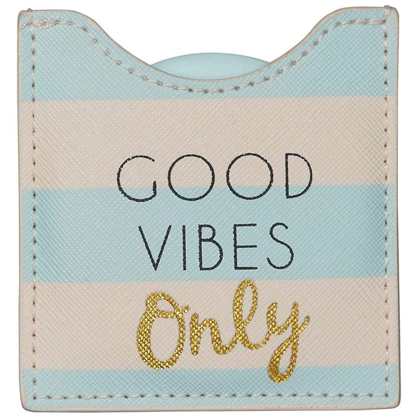 DRAEGER PARIS 1886 Draeger 76005932 Good Vibes Only Mirror Round Compact Take Away Birthday for All Occasions Size 8.5 cm x 8 cm Small