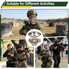 Fansport Airsoft Mask and Goggles Set, Tactical Half Face Mesh