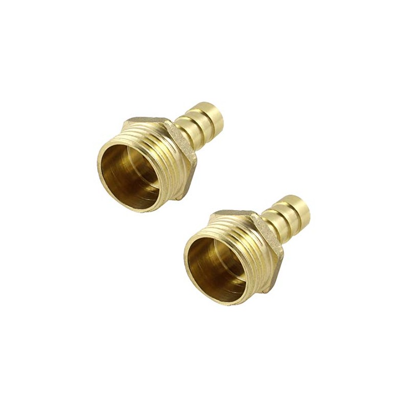 VEDA 2x 8 mm to 1/2" BSP Thread Solid Brass