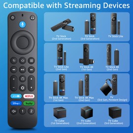 for Fire-Stick-Remote-Replacement,Voice TV Remote Control for Insignia Smart TV/Cube Streaming Media Devices,Compatible with Insignia/Toshiba/Pioneer Fires Series TVs