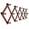 SKOLOO Accordion Wall Hanger with 16 Hooks, Modern Expandable Coat