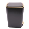 12L Bathroom Trash Can Carbon Steel Step On Kitchen Garbage