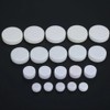 20Pcs White Plastic Rattle Box,Noise Maker Insert Squeaker Ring Box,DIY