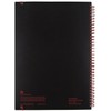 CASE OF 6 Black n' Red Twin Wirebound Notebook, Poly