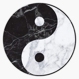 Evan Decals Marble Yin Yang Sticker Vinyl Bumper Sticker Decal Waterproof 5 Inch, EVAN-YOGA-STICKERS-180