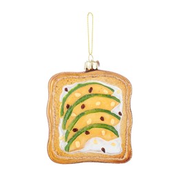 Noble Gems™ Glass Avocado Toast Ornament