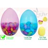 The Dreidel Company Massive Translucent Fillable Easter Eggs Colorful Bright