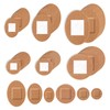 120pcs Round & Oval Bandages for Face, Elastic Fabric Flexible