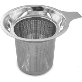 Daycount Stainless Steel Reusable Filter, Tea Baskets Mesh Coffee Espresso Strainer Dripper With Holder