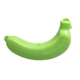 AIMALL Banana Case Holder Carrier Storage Fruit Lunch Box Protector Container Food Storage Container to Protects Soft Fruits & Banana (Green)