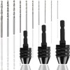 EATBALE Keyless Drill Chuck Adapter 0.3-6.5 mm and 0.3-3.6 mm