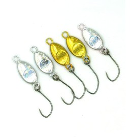 Blue Ocean Metal Jig Set, 0.1 oz (3 g) (Set of 5), Micro Jig, Ajing, Mebaling, Small, Blue Lures Set