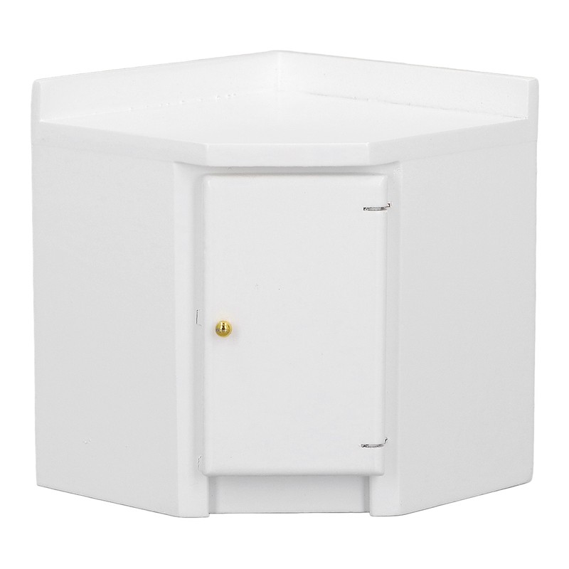1:12 Dollhouse Corner Cabinet Decorative Robust Exquisite Craftsmanship Simulated Mini
