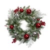 Northlight Flocked Mixed Pine with Ornaments Artificial Christmas Wreath -