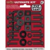 Cruiser Accessories 81550 License Plate Ultimate Kit Locking Fasteners, Black