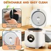 3 Cups Mini Rice Cooker Portable 1.6 Quart Capacity Non-Stick