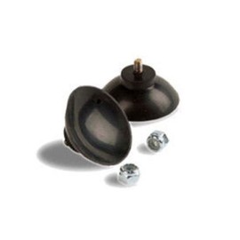 ArcMate EZ Reacher Replacement Gripper Cups - Outdoor Reacher Grabber Tips Part for Repair - UV Resistant, Rubber Cups with Locknuts, Black, 1 Pair (2 Cups)