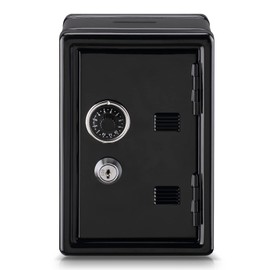 Younion Money Safe and Cash Lock Box, Mini Size Security Safe Box for Money Jewelry and valuables, 4.6"x 4.2"x 6.9" Pink