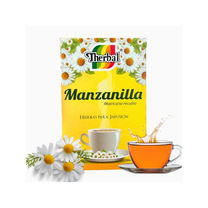 Therbal – Manzanilla Chamomile Tea 6-Pack (150 Tea Bags Total)
