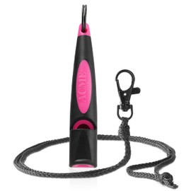 ACME Dog Whistle No. 211.5 (Update 2023) with Free Whistle Band in Matte Black, Alpha, Ideal for Callback, Long Range, Frequency Standardised (Black/DG Pink)
