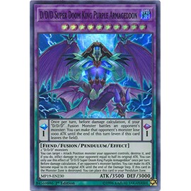 Yu-Gi-Oh! - D/D/D Super Doom King Purple Armageddon - MP19-EN230 - Super Rare - 1st Edition - 2019 Gold Sarcophagus Tin Mega Pack