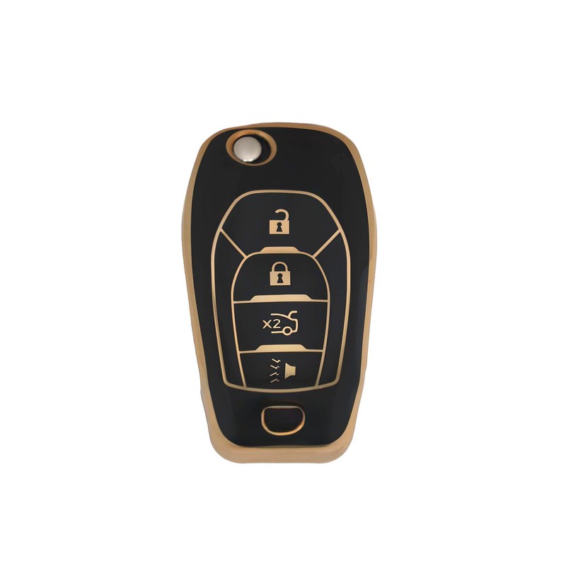 HEYEZQTY Flip 4 Button TPU Key Fob Cover Shell for