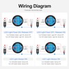 Baomain 4-Pack 16mm (5/8") 24V DC Latching Push Button Switch