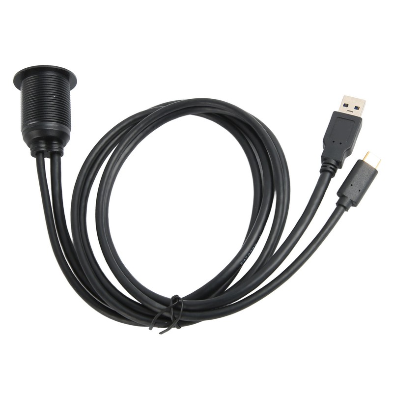 Type C 3.1 to USB 3.0 Flush Mount Cable with