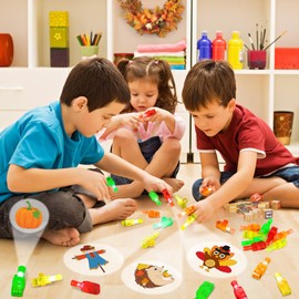 Fall Thanksgiving Party Favors, 32 Pcs Finger Lights for Kids Fall Festival Prizes Treats Pumpkin Turkey Light Up Toys Bulk Goodie Bag Stuffers Pinata Fillers Thanksgiving Party Decorations Supplies