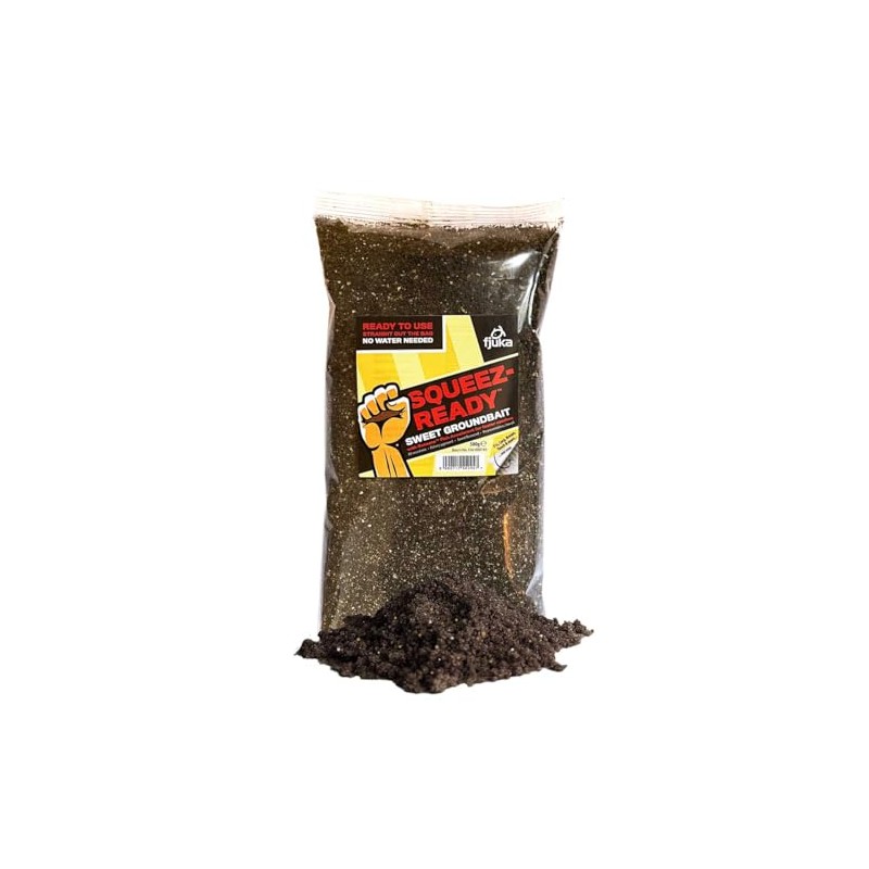 Fjuka Squeez-Ready Sweet Groundbait | Ready-prepped Multi-use groundbait | F1s,