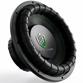 MOBIATOR-12 1400W Max Power Single Voice Coil 4 Ohm Car Subwoofer, Easy to Install, Black-S124 (MB-S124)