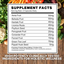 BIOFLARE Gut Wellness, Probiotics for Women Digestive Health, Prebiotics and Probiotics for Women, Prebiotic and Probiotic Combo, Bloating Relief & Immune Support, 60 Vegan Capsules