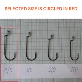 PRO FILSTAR Offset Hook Set of 10 N4/0 - Worm Hooks - Cheburashka Hooks - Dropshot Hooks - Jig Hooks for Rubber Fish Assembly - Jig Head - Fishing Hooks Sport Set - Zander & Pike & Trout Fishing Hooks