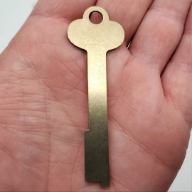 Diebold 2x Diebold Flat Steel Key Blanks 0.055" T x 0.375" W Safe Deposit Box